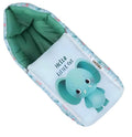 Friendly Teal Elephant Baby Sleeping Bag