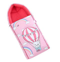 Baby Carry Nest & Sleeping Bag - Pink Hot Air Balloon Cat