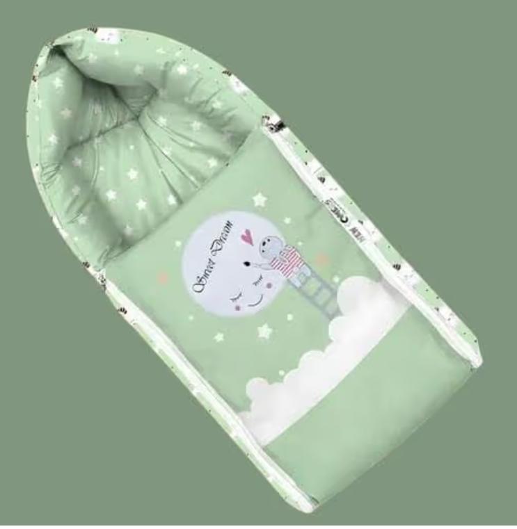 Baby Carry Nest & Sleeping Bag - Mint Green Sweet Dream Moon