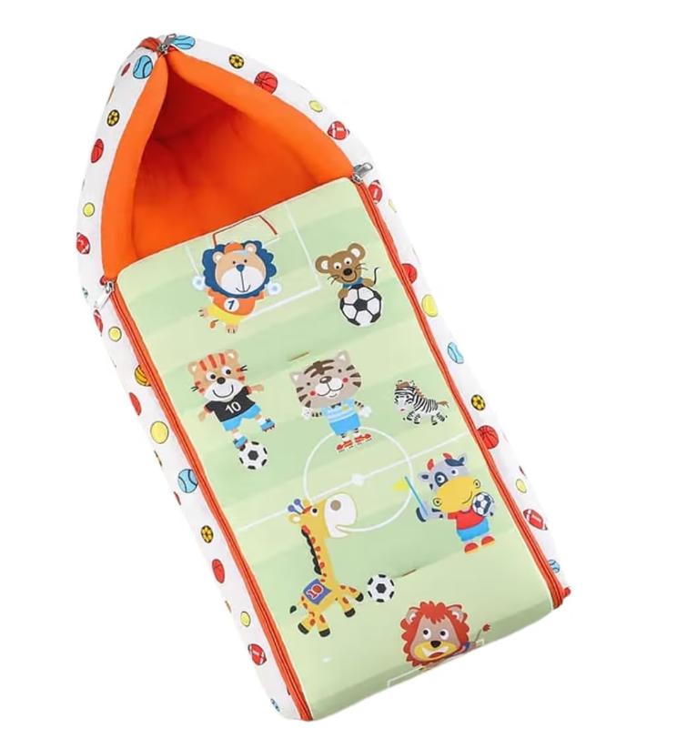 Baby Carry Nest & Sleeping Bag - Animal Sports Soccer Field