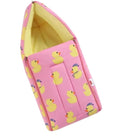 Baby Carry Nest & Sleeping Bag - Pink & Yellow Rubber Duckies