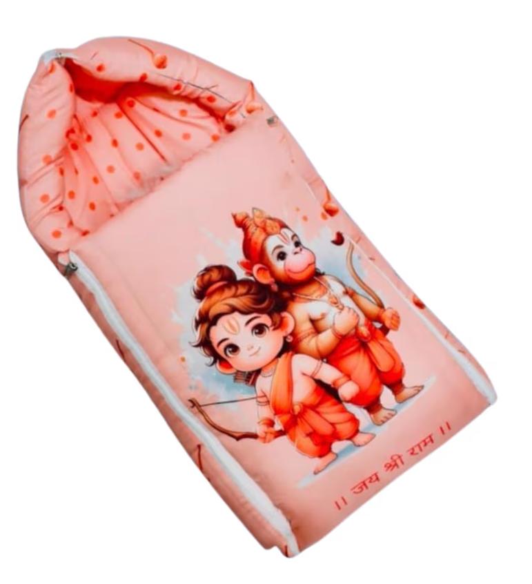 Baby Carry Nest & Sleeping Bag - Little Ram & Hanuman Devotional Print
