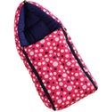 Baby Carry Nest & Sleeping Bag - Bold Red & Navy Polka Dot