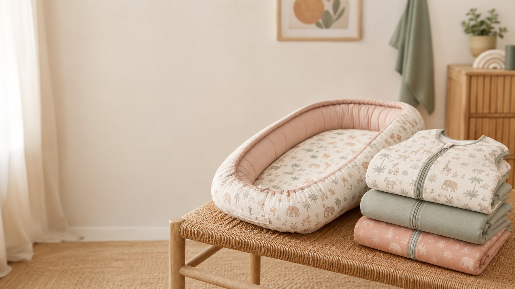 Premium nursery carry nest and sleeping bags